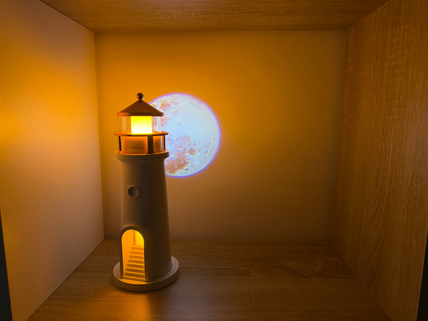 ✨ Proyector de luna + luz ambiental + altavoz Bluetooth