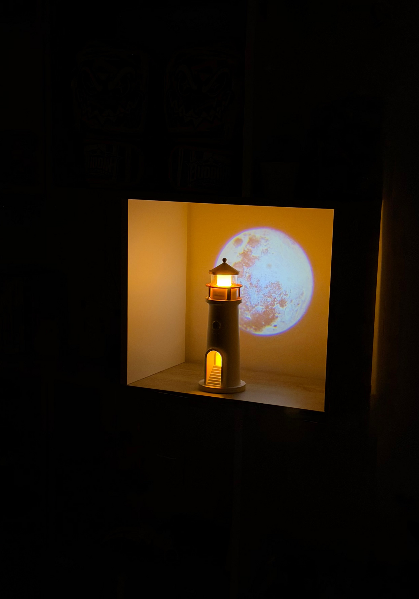 ✨ Proyector de luna + luz ambiental + altavoz Bluetooth